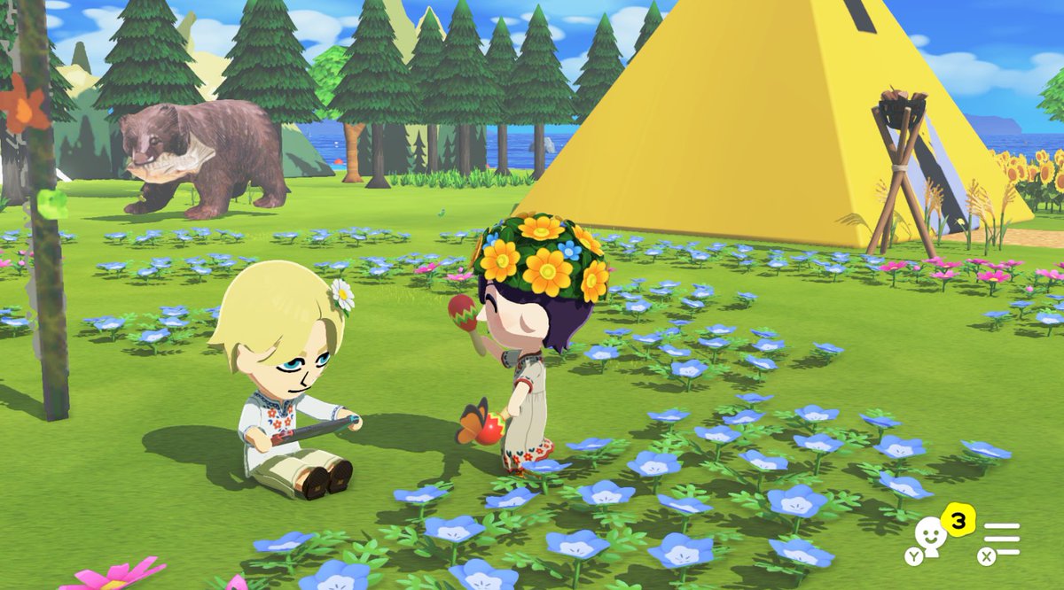 Midsommar風トモコレ参考 — トモダチライフ DIY 図案（3枚目）